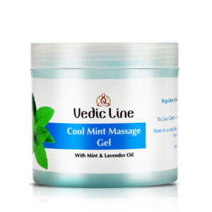 Order Ayurvedic Mint Massage gel with the mint to get rid of oily sensation