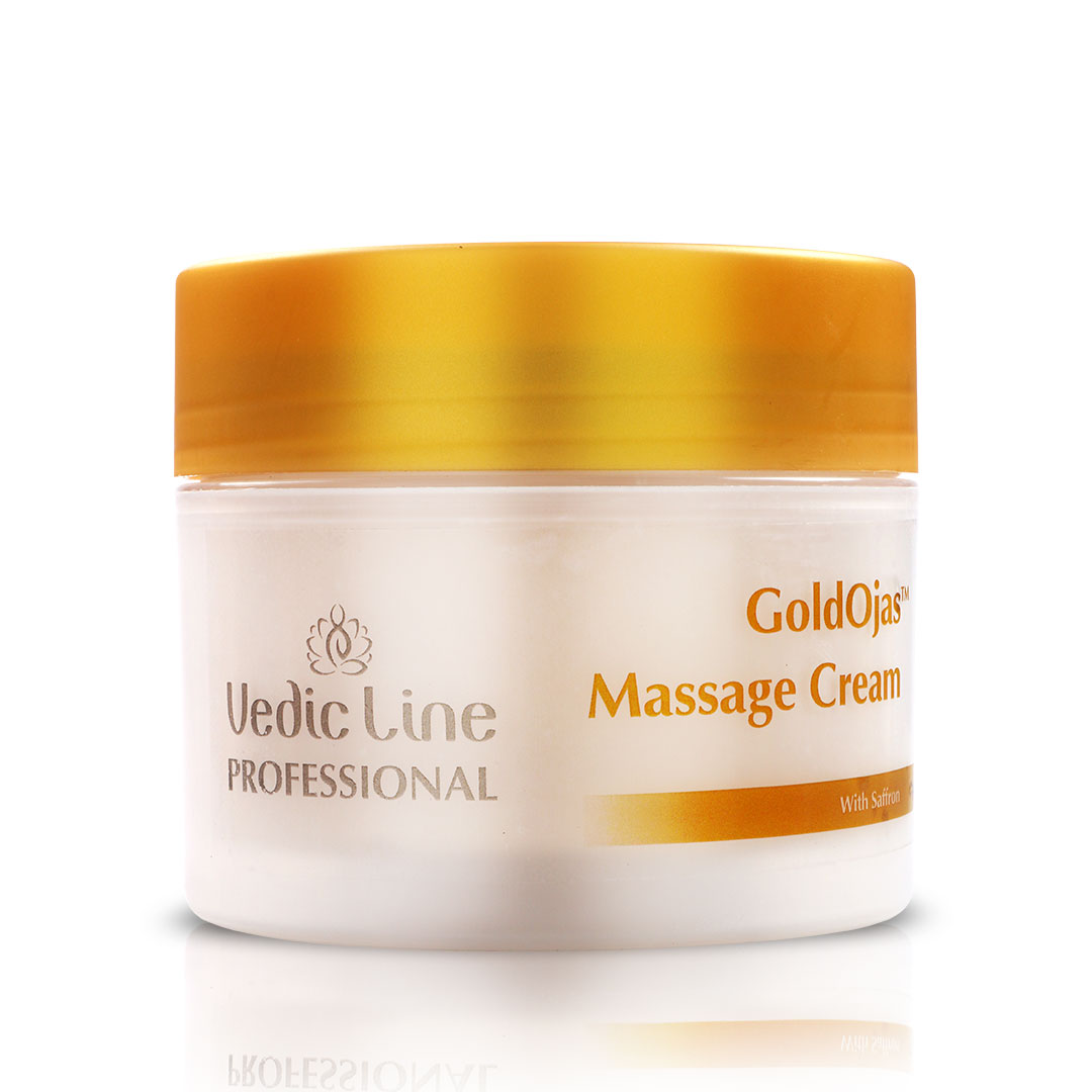 Gold Ojas Massage Cream Vedicline Skincare 100ml 500ml 