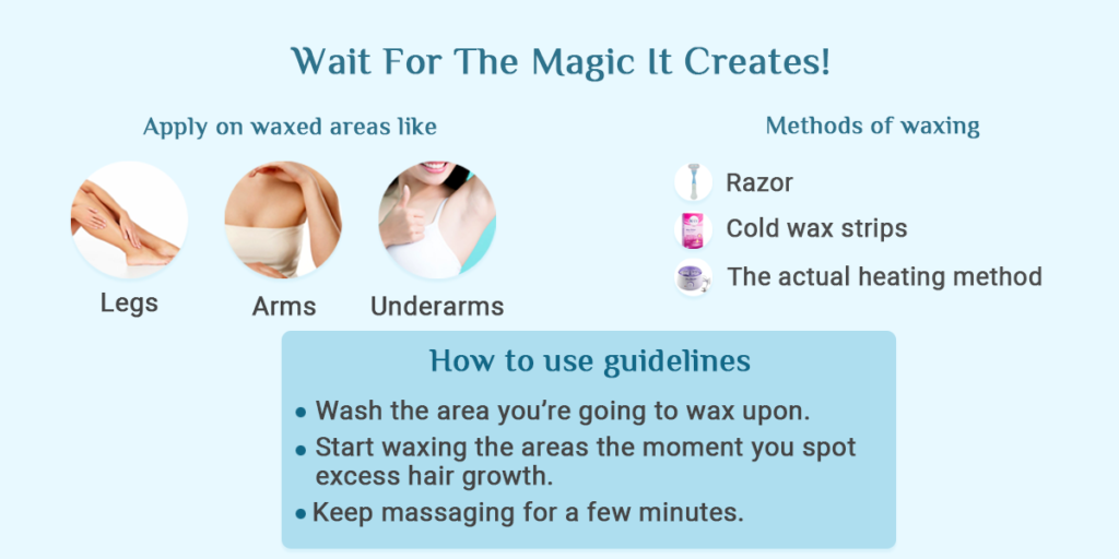 what to apply after waxing