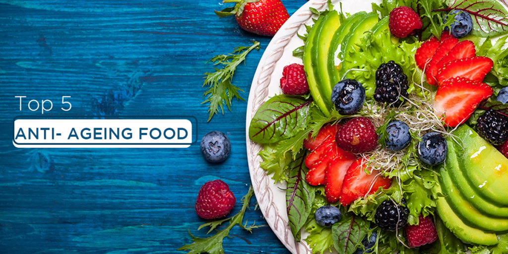 Top 5 anti ageing food | Vedicline | Food for anti-ageing | Skincare
