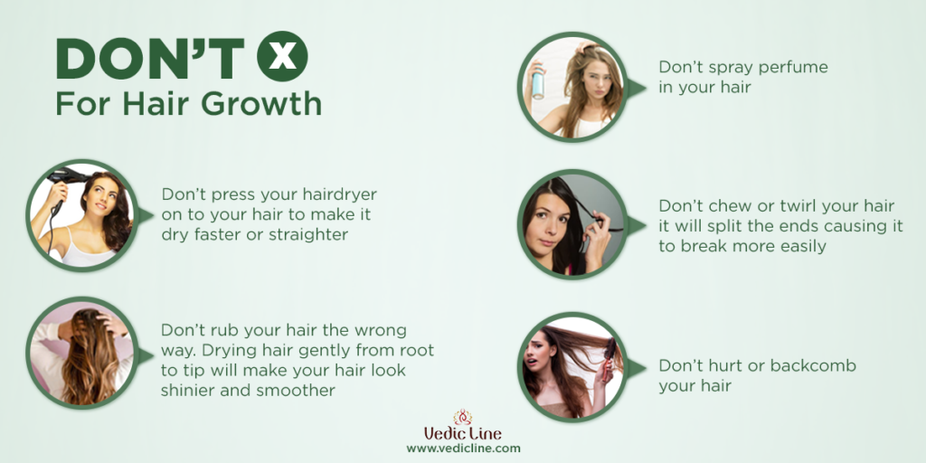 Don'ts for soft, healthy hair