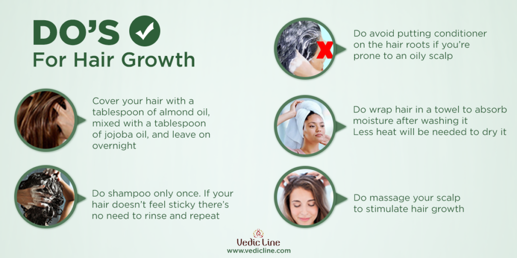 Top Do's  For Hair care & Growth - Vedicline