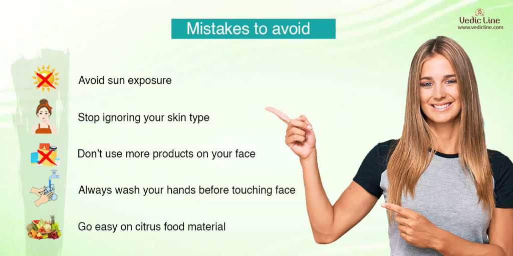 tips for glowing skin: mistakes to avoid