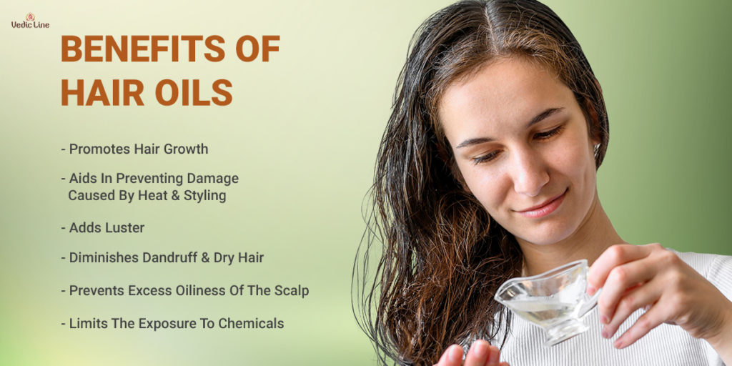Benefits of natural hair oil-Vedicline