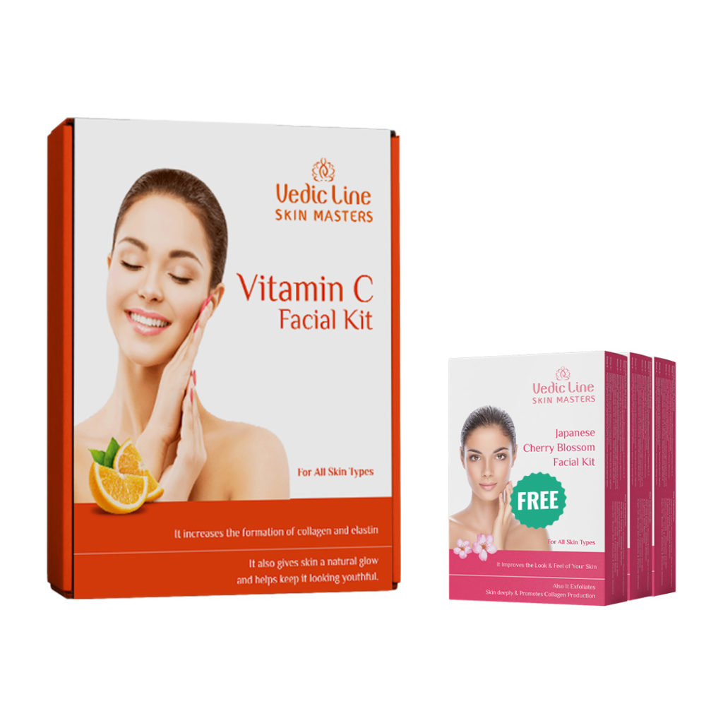 Buy Vitamin C Facial Kit & Get 3 Japanese Cherry Blossom Facial Kit