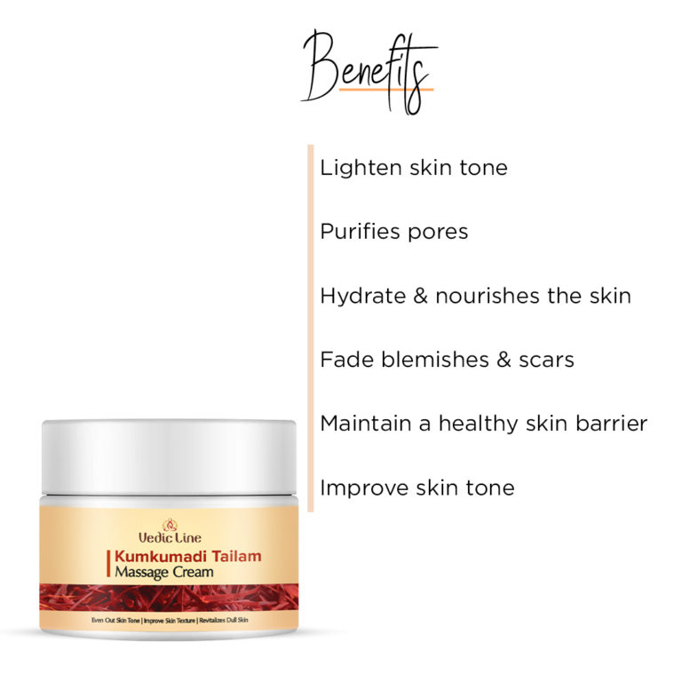 Kumkumadi Tailam Massage Cream Vedicline