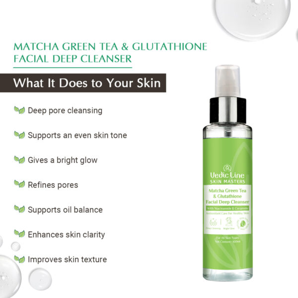 does green tea have glutathione Matcha Green Tea & Glutathione Facial Deep Cleanser